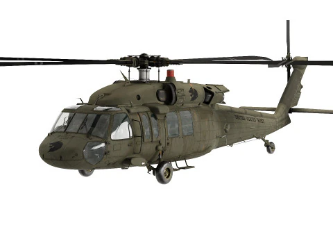 Sikorsky UH 60 Black Hawk EUA Modelo 3D