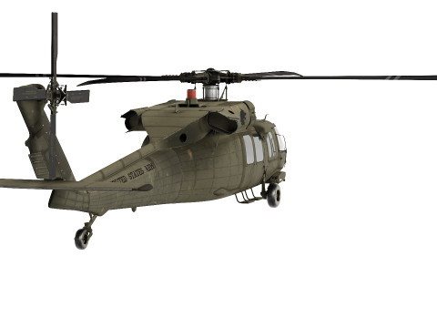 सिकोरस्की यूएच 60 ब्लैक हॉक यूएस 3D मॉडल