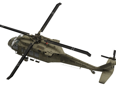 सिकोरस्की यूएच 60 ब्लैक हॉक यूएस 3D मॉडल