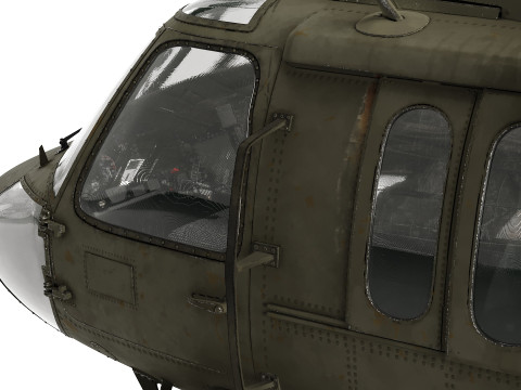 सिकोरस्की यूएच 60 ब्लैक हॉक यूएस 3D मॉडल