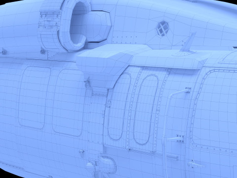 सिकोरस्की यूएच 60 ब्लैक हॉक यूएस 3D मॉडल