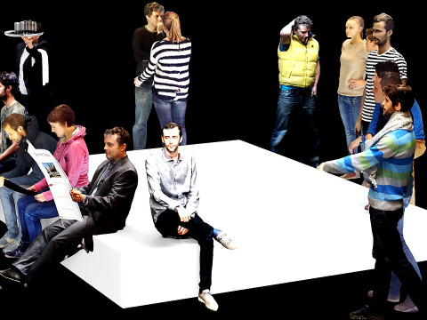 A crowd of people Modèle 3D