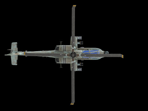 AH64A helicopter Modelo 3D