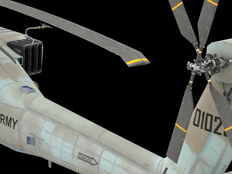 AH64A helicopter Modelo 3D