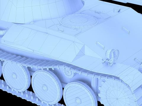 AMX 13 F69 tank 3D Model