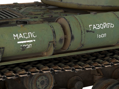 IS-2 Tank Modelo 3D