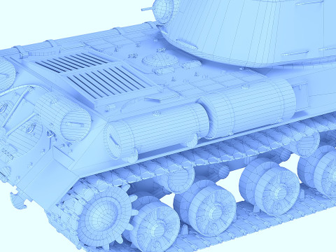 IS-2 Tank Modelo 3D
