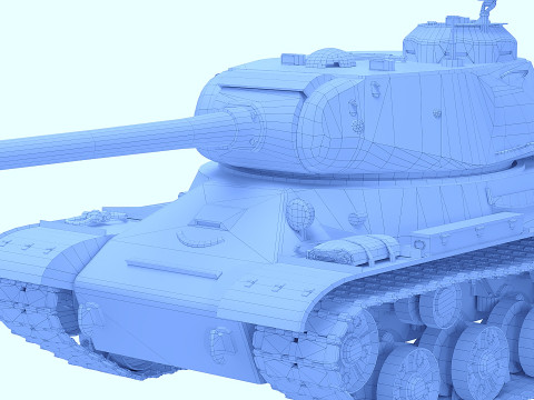 IS-2 Tank Modelo 3D