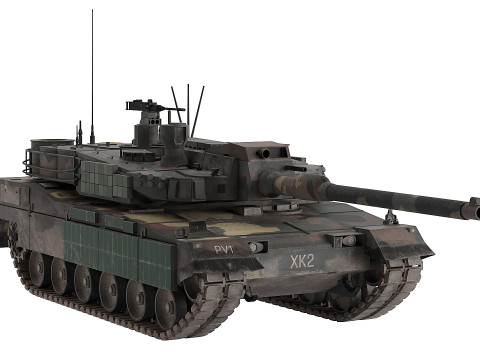 K2 Black Panther Korea tank 3Dモデル