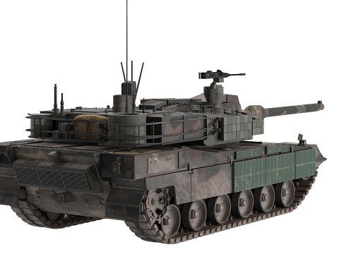 K2 Black Panther Korea tank Model 3D