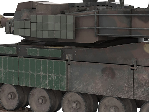 K2 Black Panther Korea tank Model 3D
