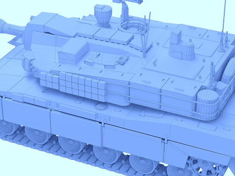 K2 Black Panther Korea tank Model 3D