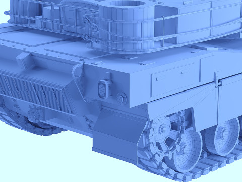 K2 Black Panther Korea tank Model 3D