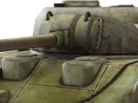 M4 Sherman Low-poly 3D 모델