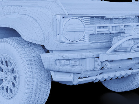 2024 SUV bronco raptor 3D Model