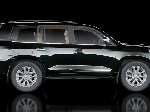 2019 Toyota Land Cruiser 200 3D Model