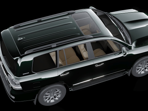 2019 Toyota Land Cruiser 200 3D Model