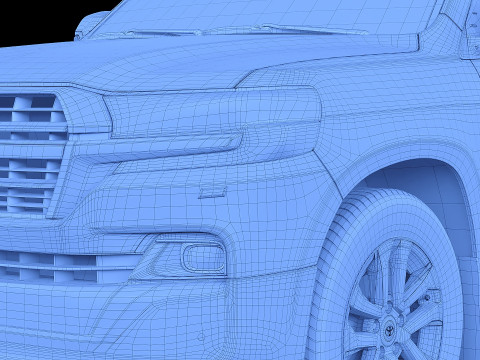 2019 Toyota Land Cruiser 200 3D Model