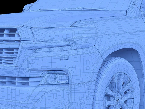 2019 Toyota Land Cruiser 200 3D Model