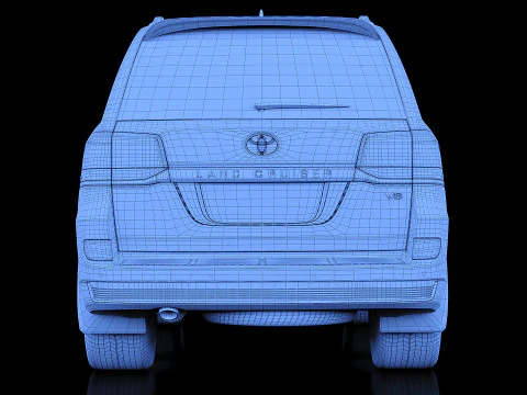 2019 Toyota Land Cruiser 200 3D Model