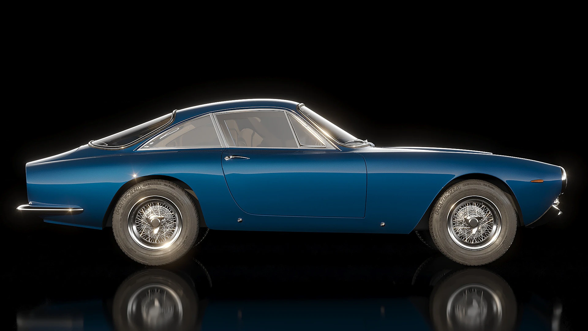 1963 Ferrari 250GT 3D Model .c4d .max .obj .3ds .fbx .stl .blend 