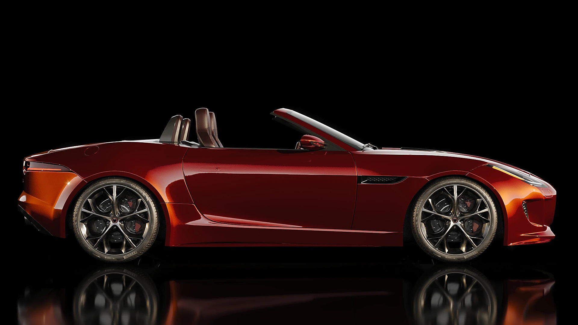 2015 Jaguar F-TYPE 3D Model .c4d .max .obj .3ds .fbx .stl .blend 