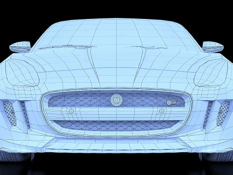 2015 Jaguar F-TYPE 3D Model