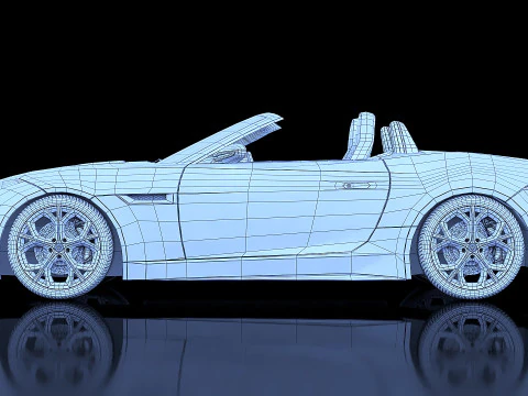2015 Jaguar F-TYPE 3D Model