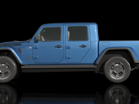 Jeep Gladiator JT Rubicon 2020 3D Model