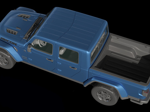 Jeep Gladiator JT Rubicon 2020 3D Model