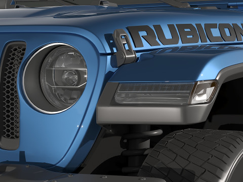 Jeep Gladiator JT Rubicon 2020 3D Model