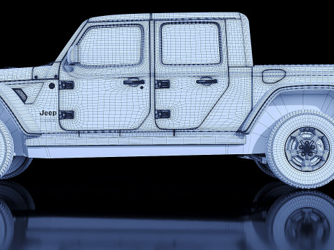Jeep Gladiator JT Rubicon 2020 3D Model