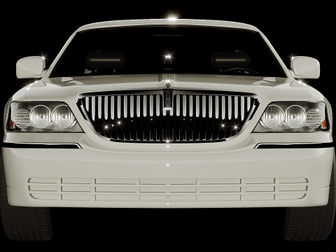 Lincoln Limousine 1999 3D Model