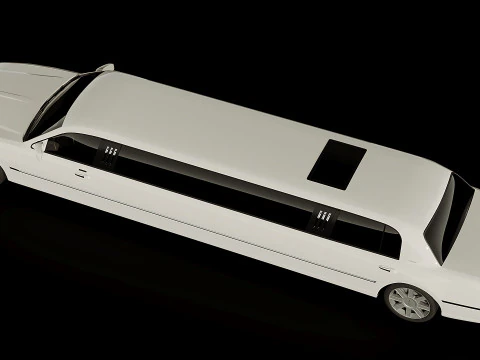 Lincoln Limousine 1999 3D Model