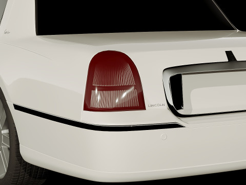 Lincoln Limousine 1999 3D Model