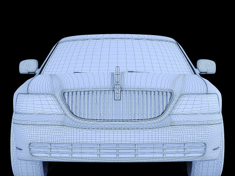Lincoln Limousine 1999 3D Model