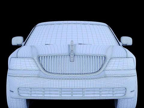 Lincoln Limousine 1999 3D Model