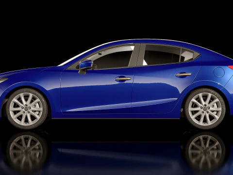 Mazda 3 berlina 2016 Modello 3D