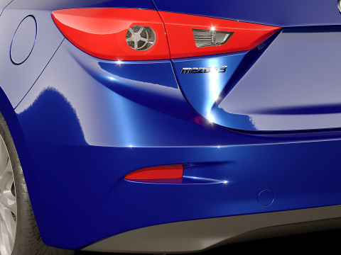 Mazda 3 Hatchback 2016 3D Model