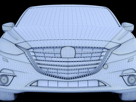 Mazda 3 Hatchback 2016 3D Model