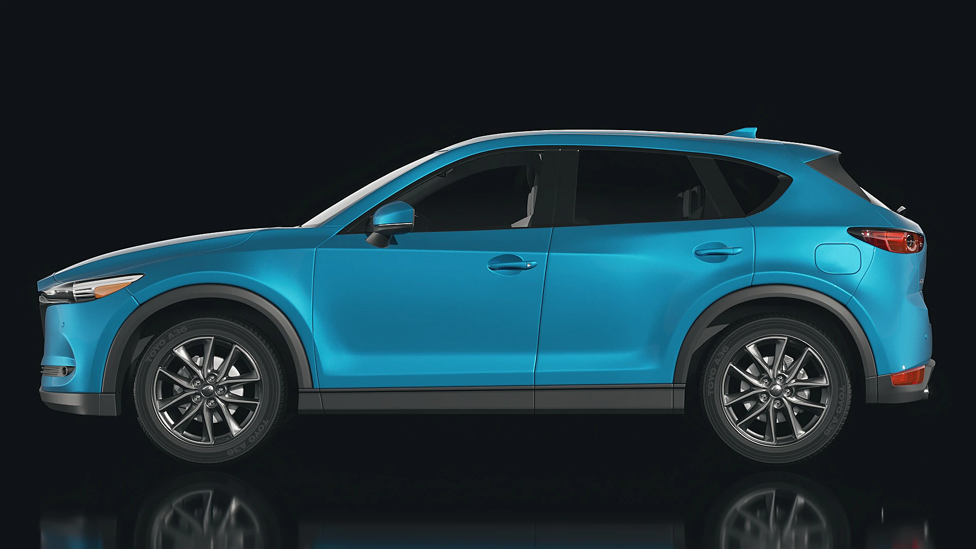 Mazda CX5 2014 3D Model .c4d .max .obj .3ds .fbx .stl .blend 