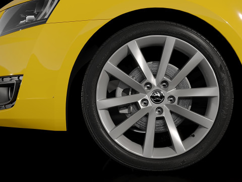 Taxi Skoda Octavia 2017 3D Model