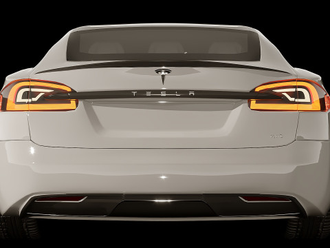 Tesla Model S Plaid 2021 3D Model