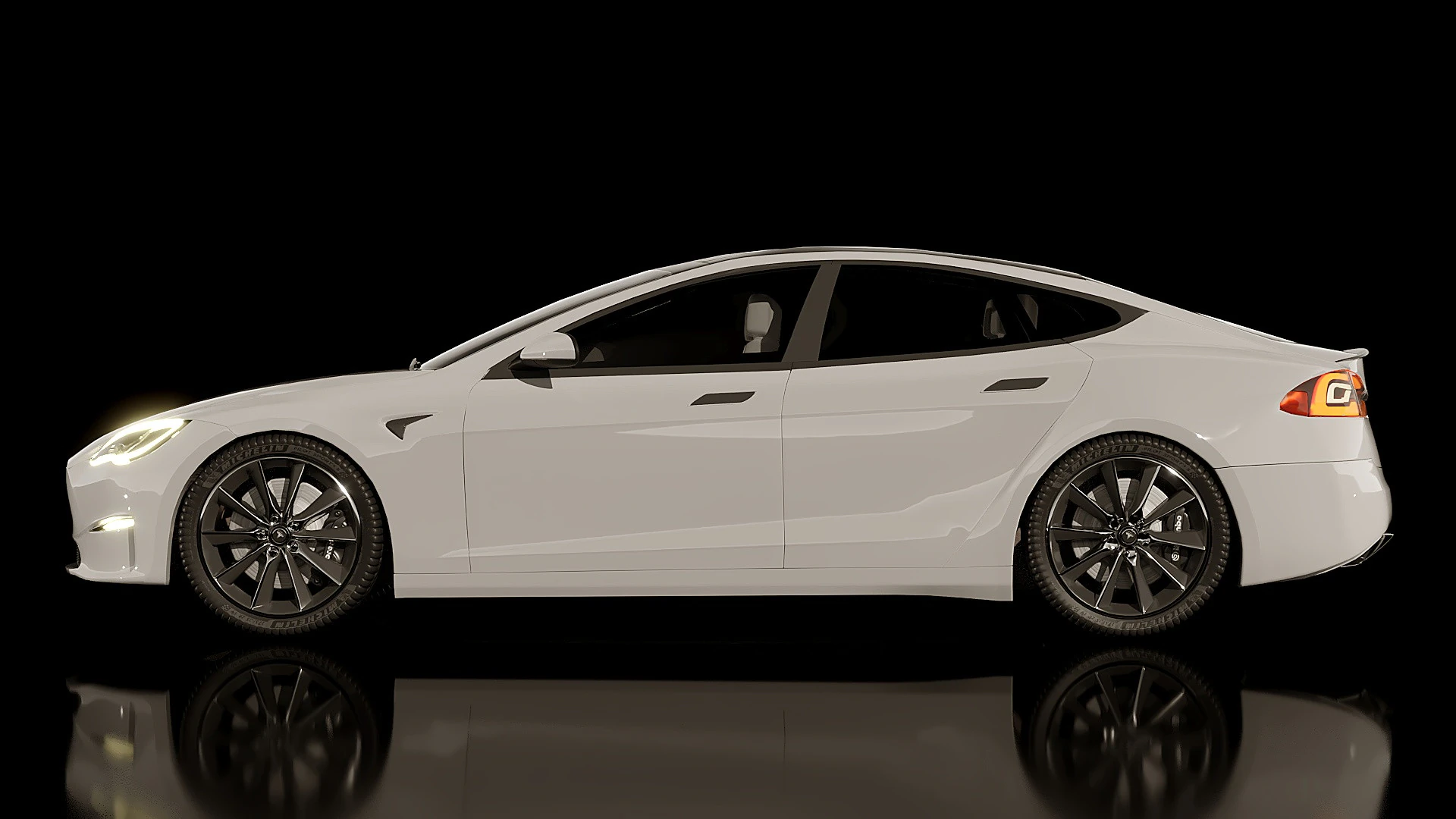 Tesla Model S Plaid 2021 3D Model .c4d .max .obj .3ds .fbx .stl .blend