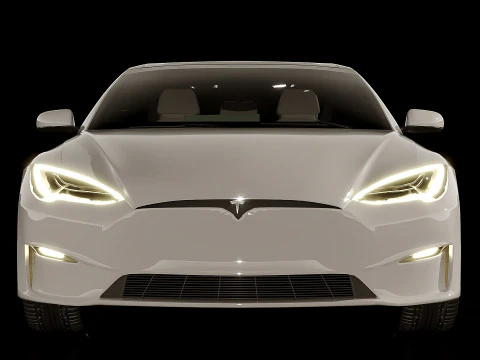 Tesla Model S Plaid 2021 3D Model