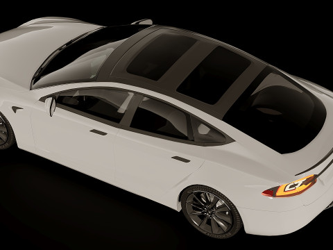 Tesla Model S Plaid 2021 3D Model