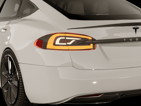 Tesla Model S Plaid 2021 3D Model