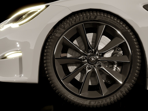 Tesla Model S Plaid 2021 3D Model