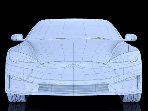Tesla Model S Plaid 2021 3D Model