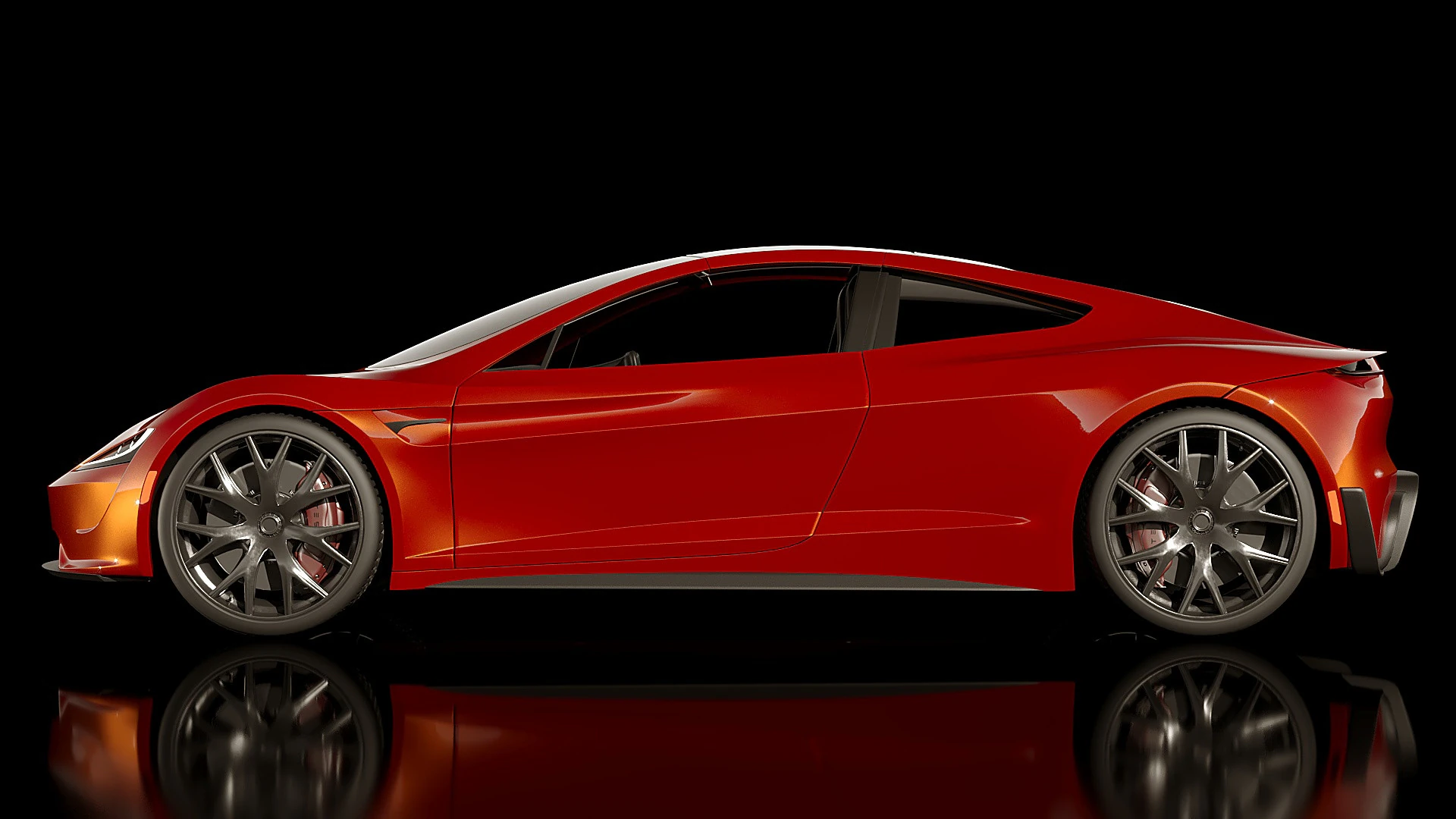 Tesla Roadster 2018 3D Model .c4d .max .obj .3ds .fbx .stl .blend 